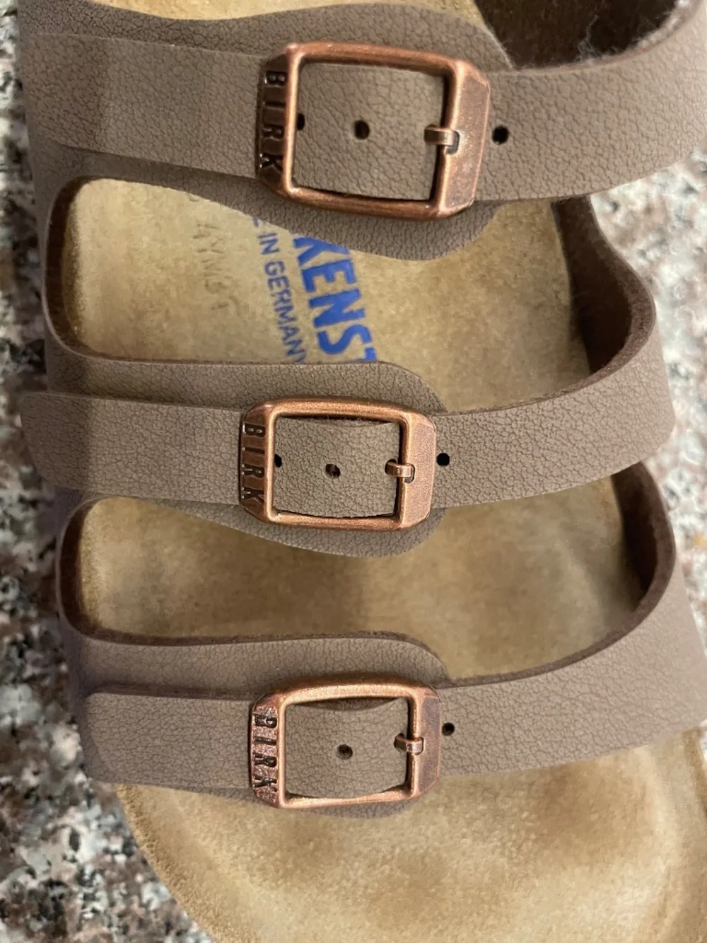 Women's Birkenstock Florida Birko-Flor Nubuck Soft Footbed Sandal SZ 40/9-9.5